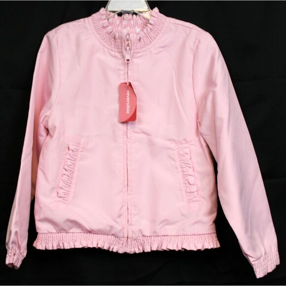 2008 Gymboree Ice Cream Social Easter Jacket sz 8 Reversible Ruffle Polka Dot - Picture 1 of 10